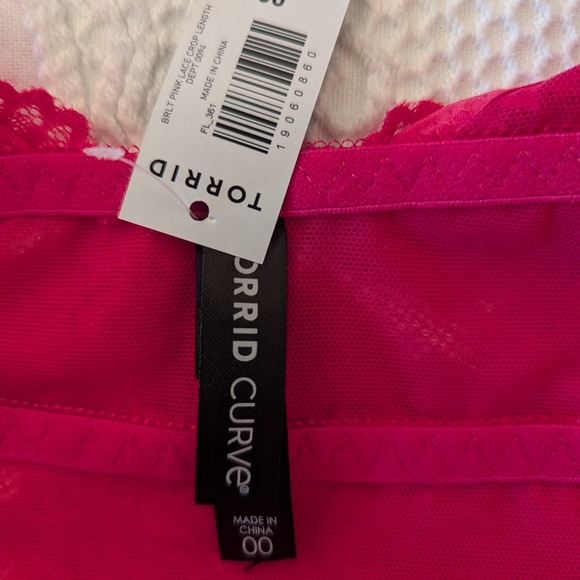 NWT Torrid Unlined Lace Crop Bralette - Picture 3 of 6